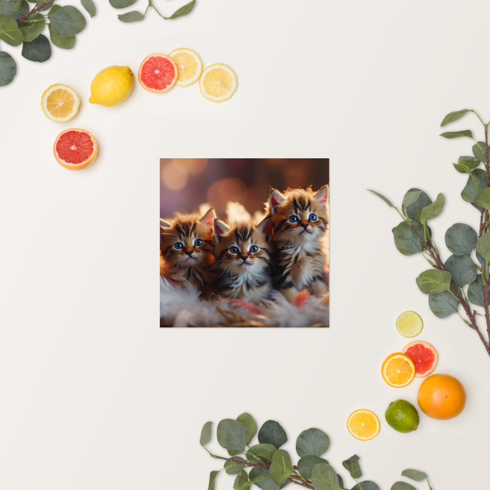 Curious Kittens Poster