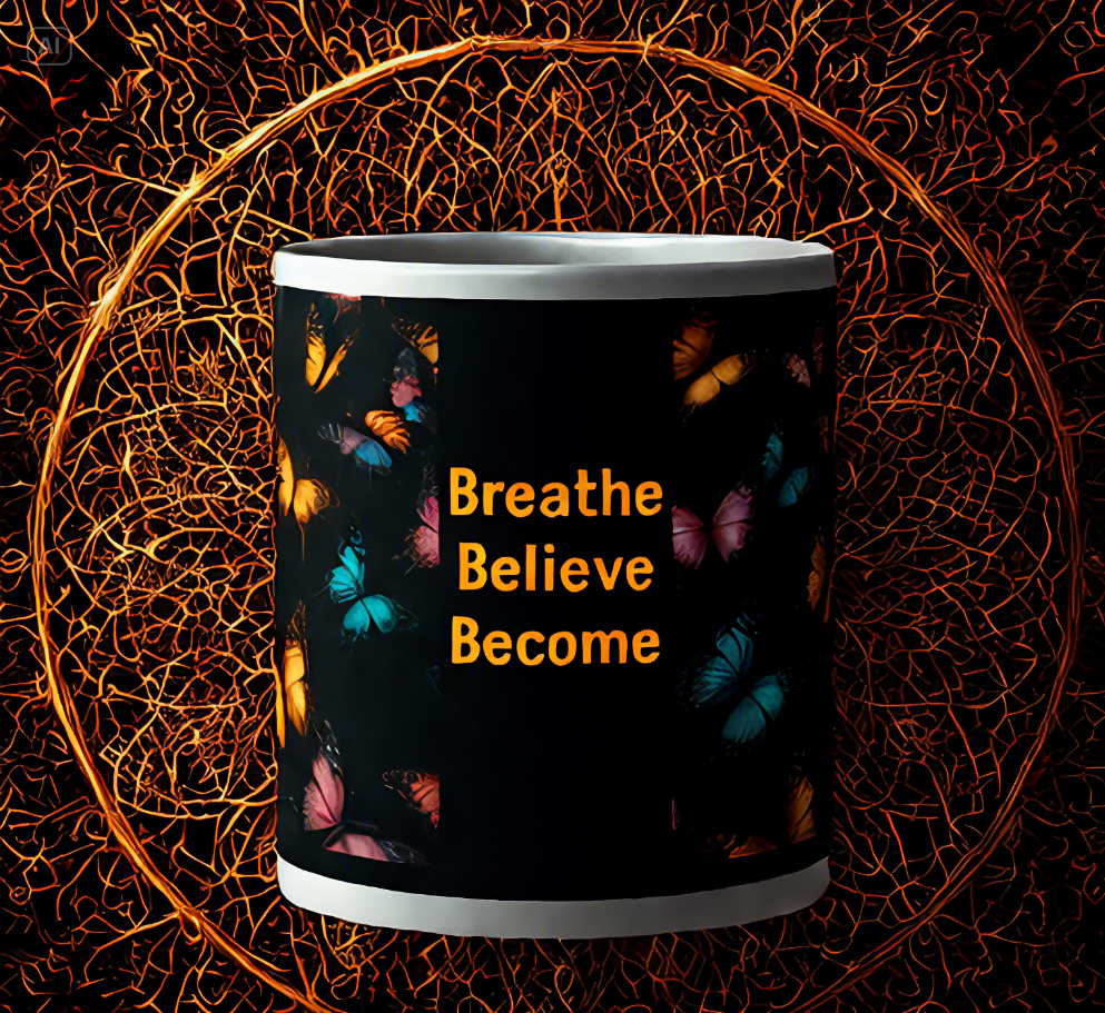 Breathe , Believe, Become Mug